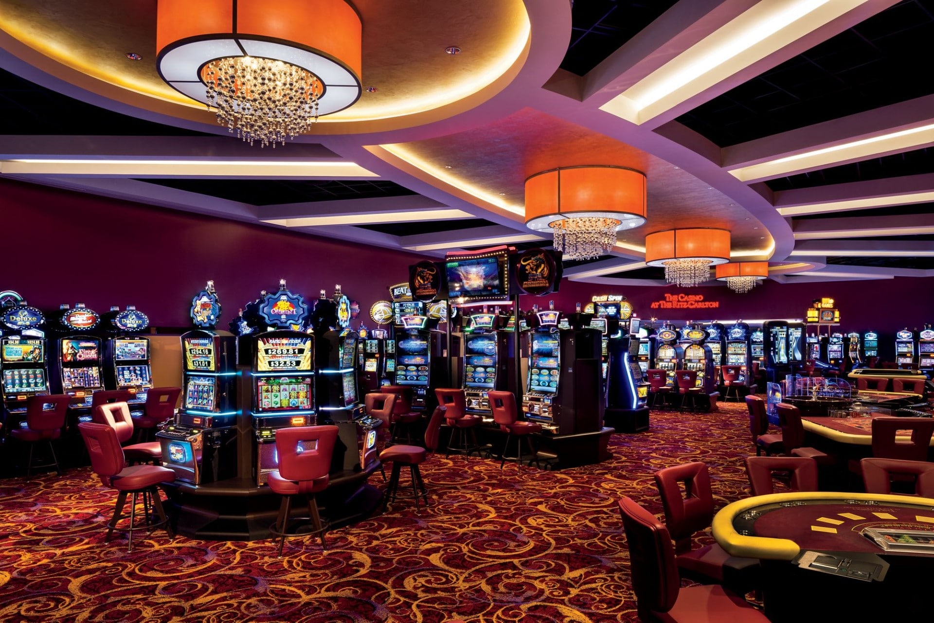 slot machines in a casino
