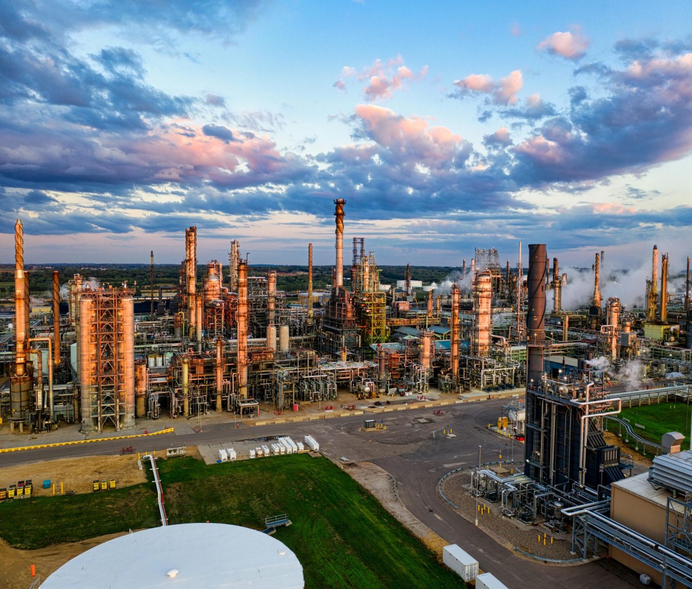 a gas production site